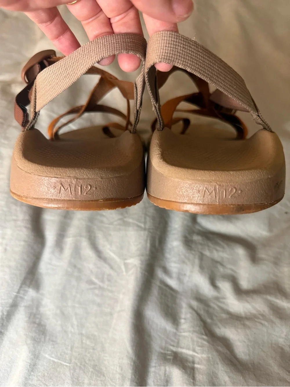 Chaco Men's Z/1 Classic Sandals Burnt Orange and Tan Size 12